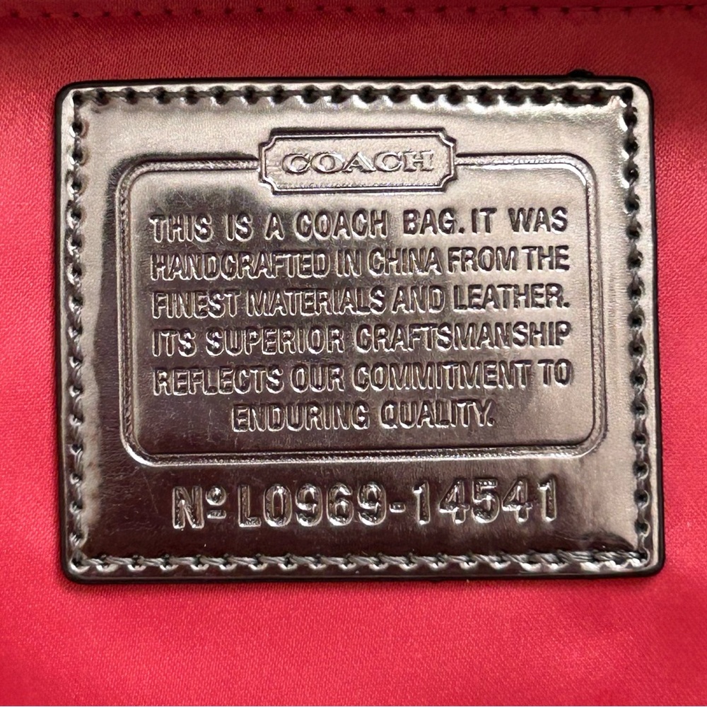 Coach Poppy sequin shoulder bag with gold leather trim - Picture 13 of 15